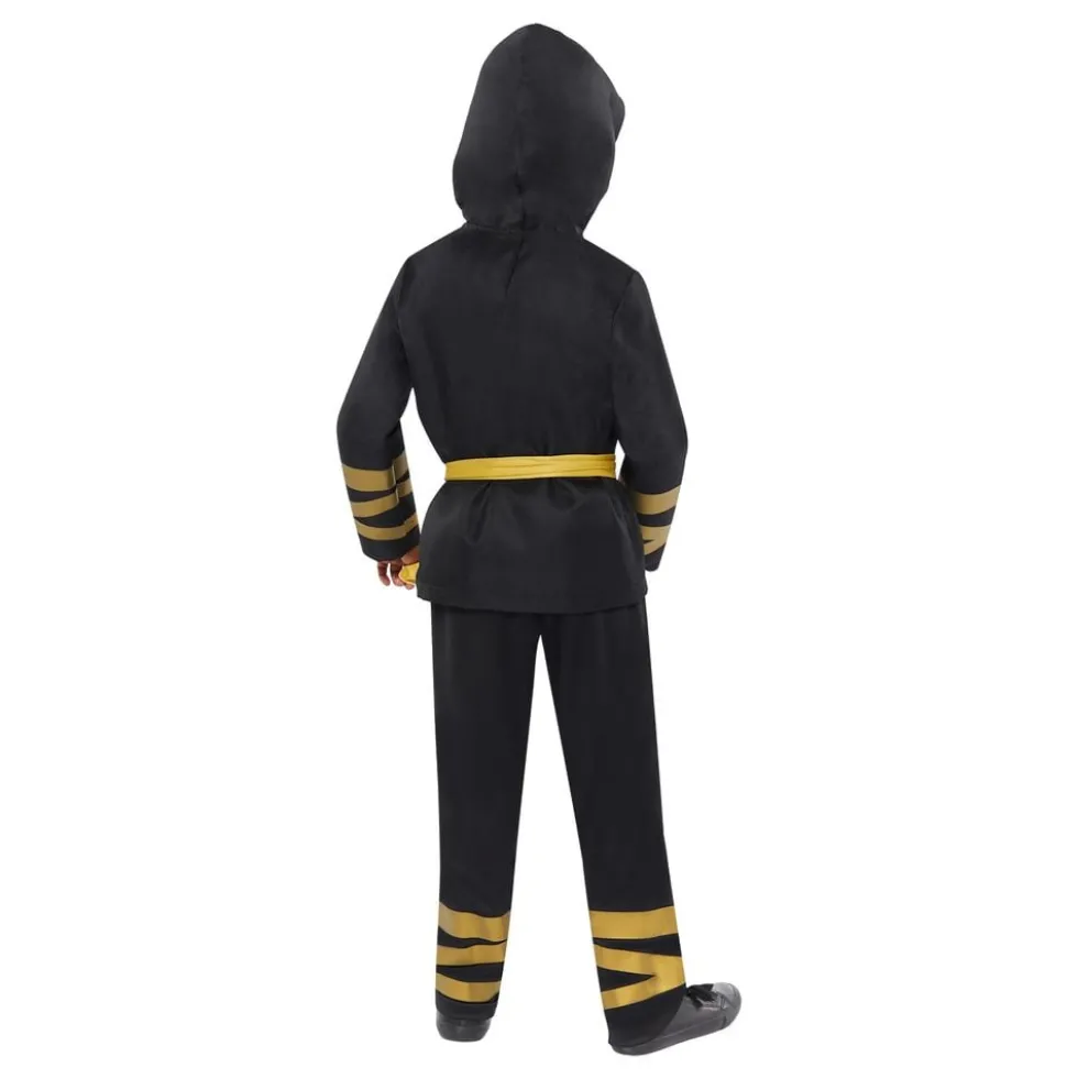 Kultainen Ninja Lasten Naamiaisasu