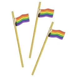 Kultaiset Pride-lippu Juomapillit