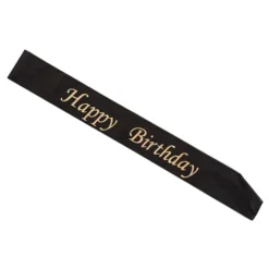 Kunnianauha Happy Birthday Kulta/Musta