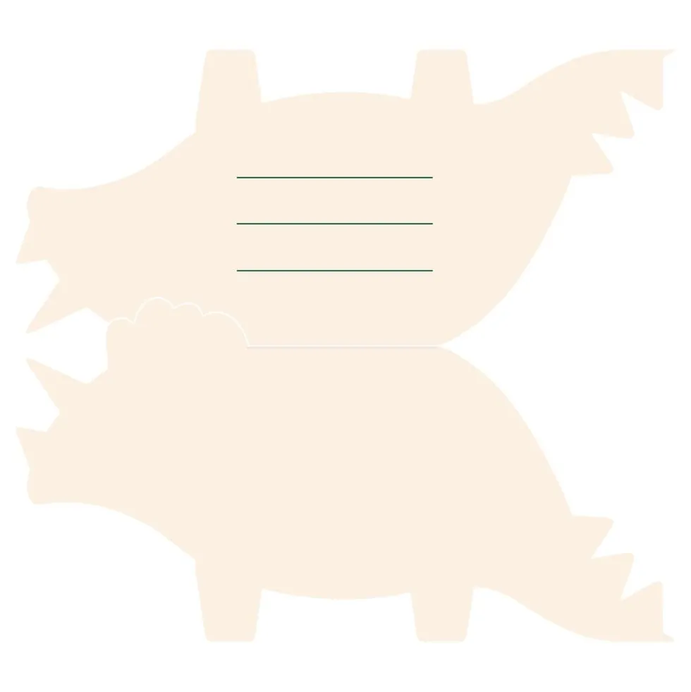 Kutsukortti Triceratops