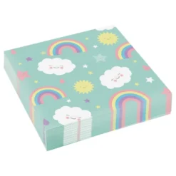 Lautasliinat Rainbow & Cloud Vihreä
