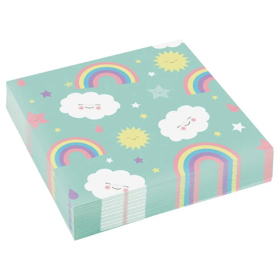 Lautasliinat Rainbow & Cloud Vihreä