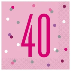 Lautasliinat 40 Vaaleanpunainen
