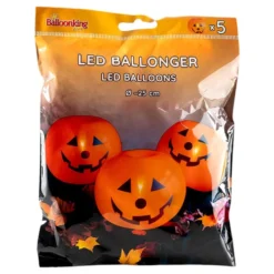 LED-Halloweenkurpitsailmapallot