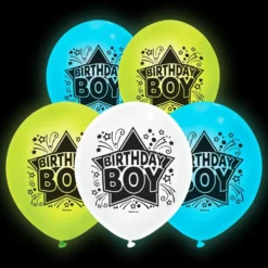 LED-Ilmapallot Birthday Boy