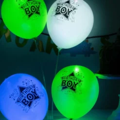 LED-Ilmapallot Birthday Boy