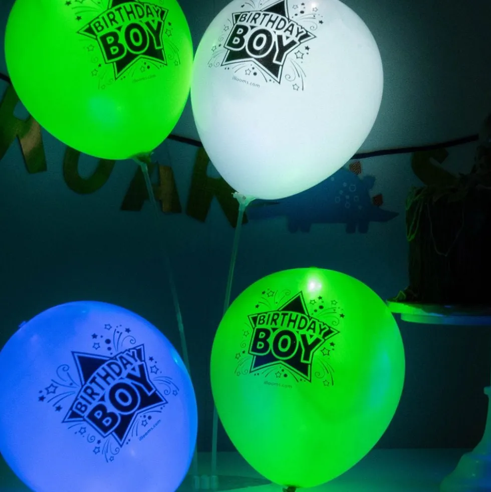 LED-Ilmapallot Birthday Boy