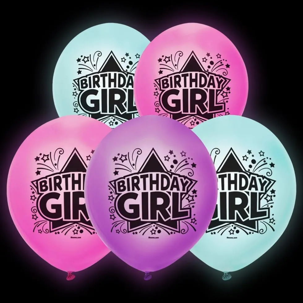 LED-ilmapallot Birthday Girl