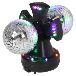 LED-pyörivät peilipallot Duo