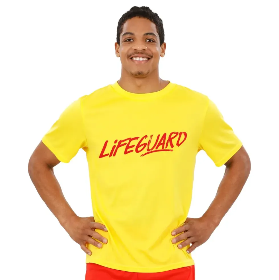 Lifeguard-keltainen T-paita