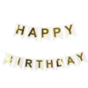 Lippuviirinauha Happy Birthday Valkoinen