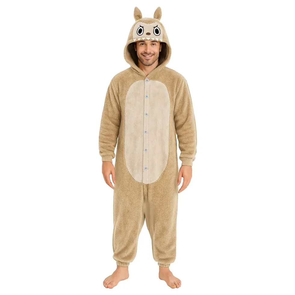 Lulu Monster Beige Onesie Miesten Naamiaisasu