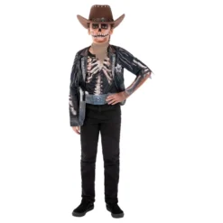 Luuranko-Cowboy Lasten Naamiaisasu