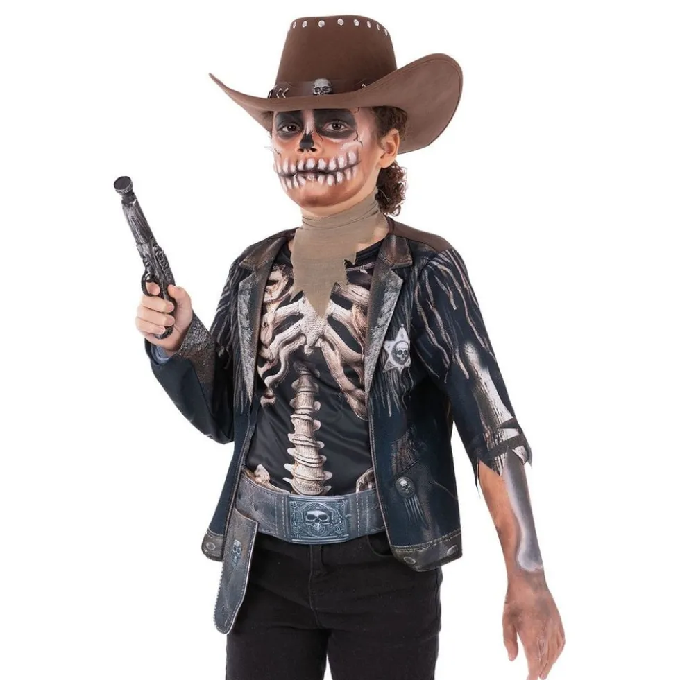 Luuranko-Cowboy Lasten Naamiaisasu