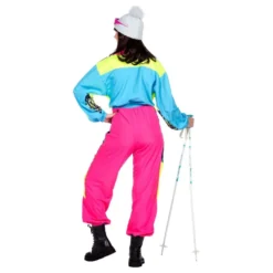 80-luvun Neon Hiihtohaalari Naiset Naamiaisasu