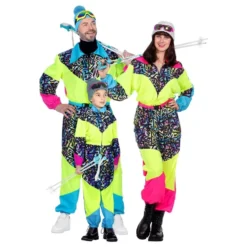 80-luvun Neon Hiihtohaalari Naiset Naamiaisasu