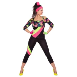80-luvun Retroaerobic Tytön Naamiaisasu