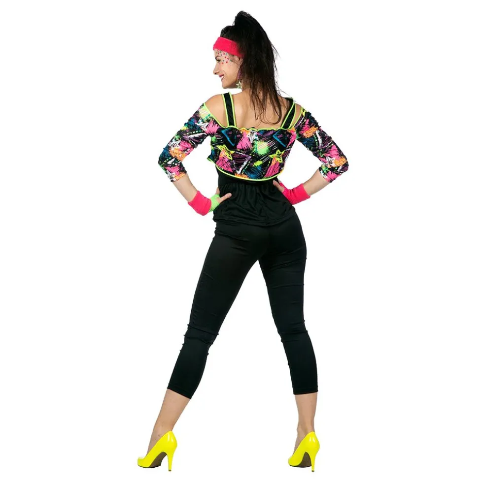 80-luvun Retroaerobic Tytön Naamiaisasu