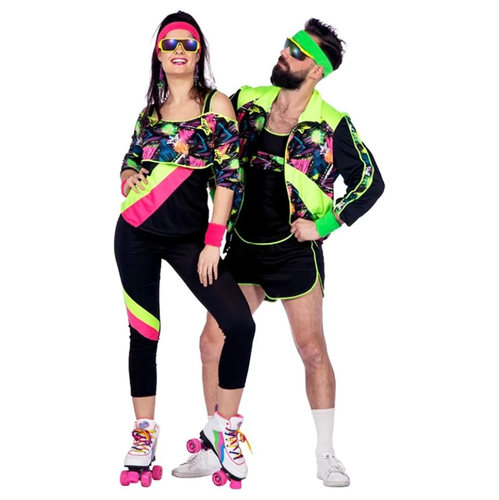 80-luvun Retroaerobic Tytön Naamiaisasu