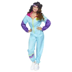 80-luvun Treeniasu Jumpsuit Deluxe Naamiaisasu