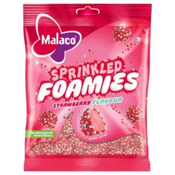 Malaco Sprinkled Foamies Strawberry