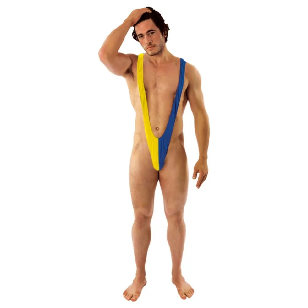 Mankini Sininen/Keltainen