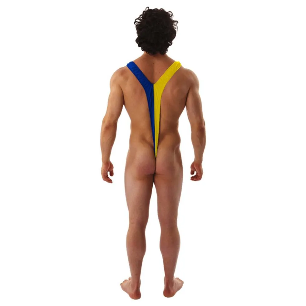 Mankini Sininen/Keltainen