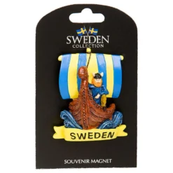 Matkamuisto Magneetti Viikinkilaiva Sweden