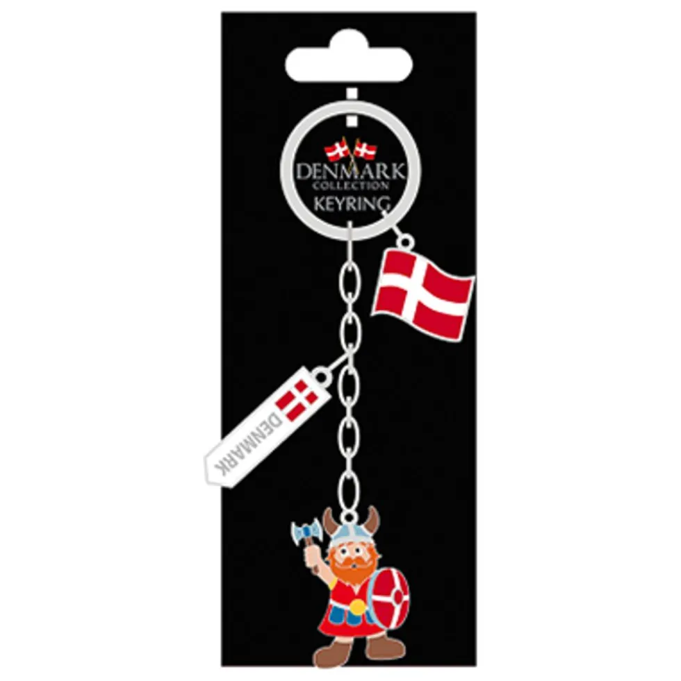 Matkamuisto Tanska Avainrengas Viikinki/Lippu