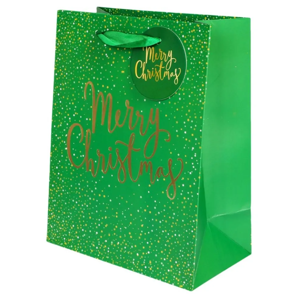 Merry Christmas -lahjapussi Vihreä
