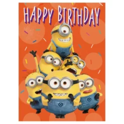 Minions-syntymäpäiväkortti