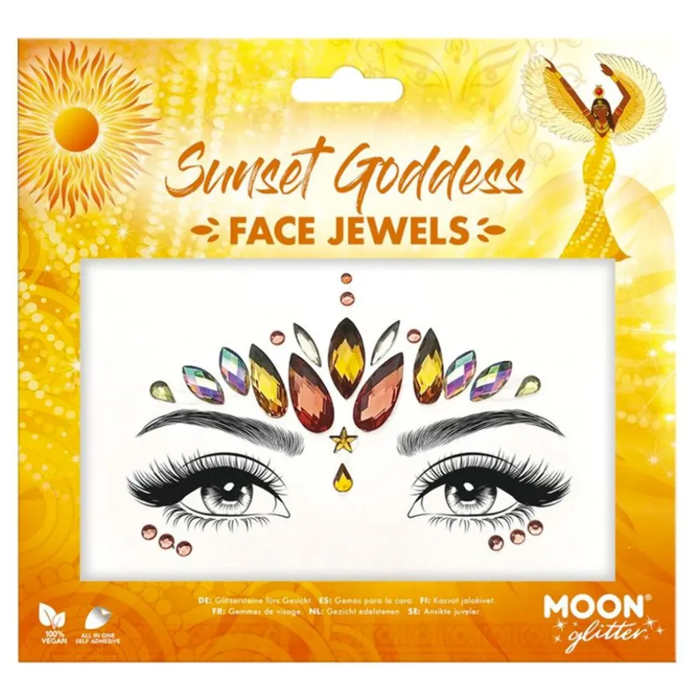 Moon Creations Face Jewels Sunset Goddess -kasvojalokivet