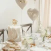 Mr & Mrs -kakkukoriste kultaisesta akryylista