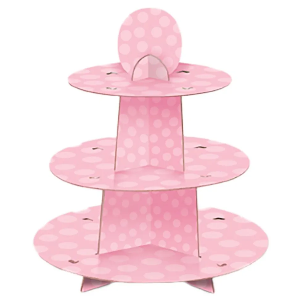 Muffiniteline Baby Shower Vaaleanpunainen