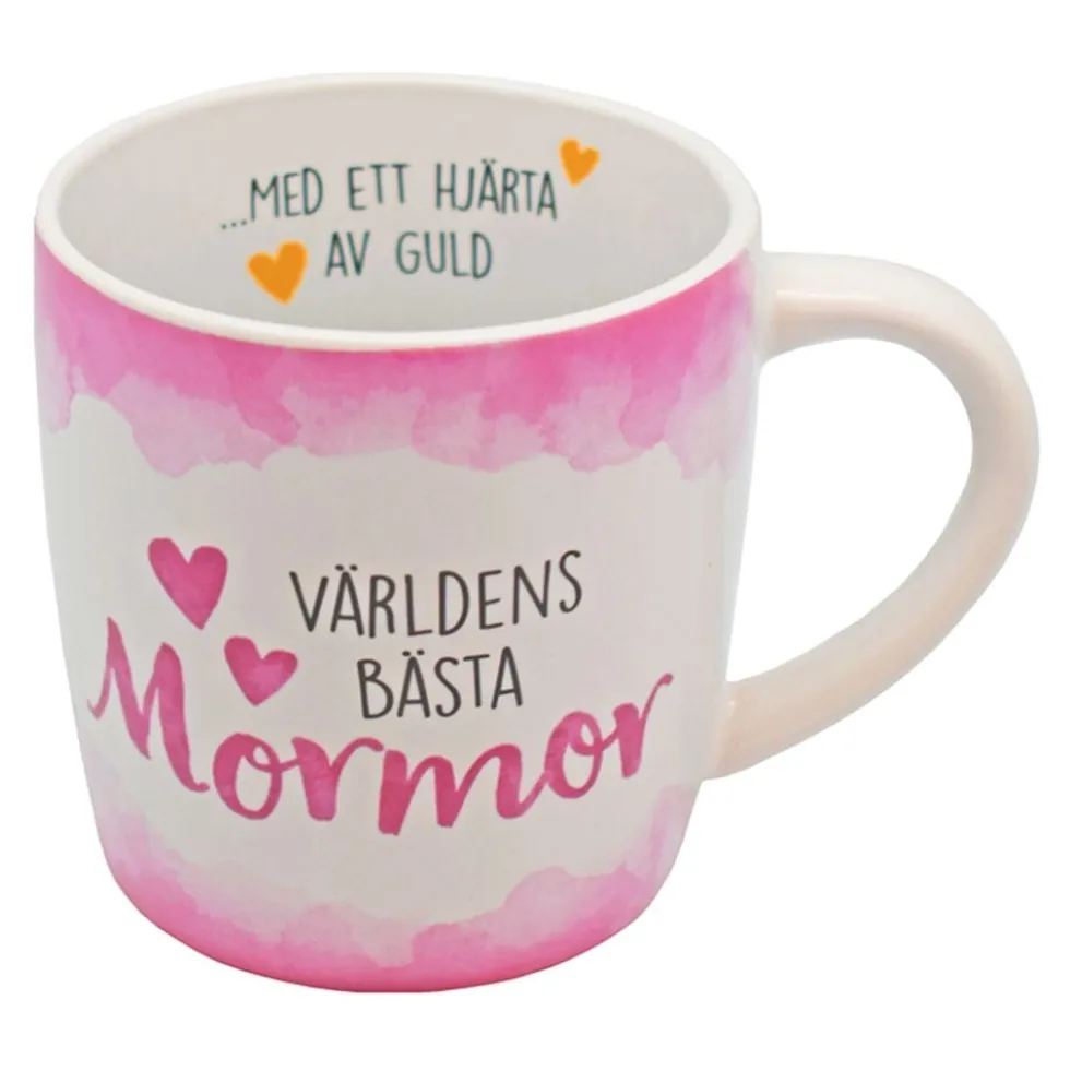 Muki Världens Bästa Mormor Vaaleanpunainen