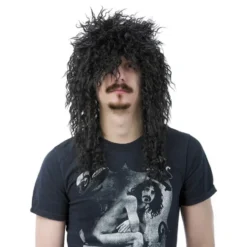 Musta Heavy Metal Peruukki