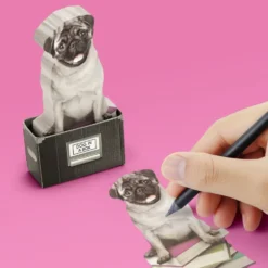 Mustard Dog In A Box Sticky Notes -muistilaput