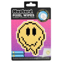 Mustard Happy Face Pixel Wipes Näytönpuhdistusliinat