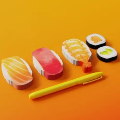 Mustard Sushi Bento Sticky Notes -muistilaput