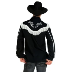 Musta Western Paita Deluxe Miesten