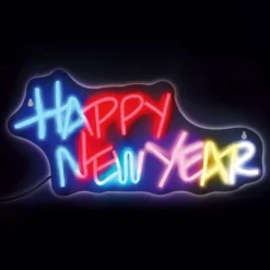 Neonkyltti Happy New Year RGB