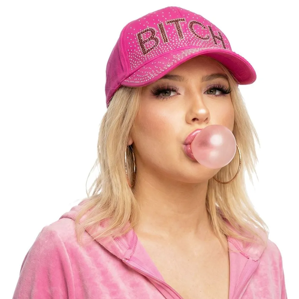 Neonpinkki Bitch-lippis