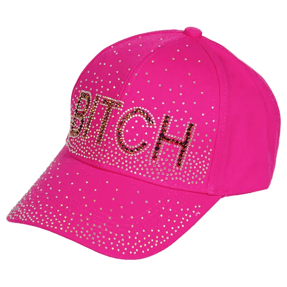 Neonpinkki Bitch-lippis