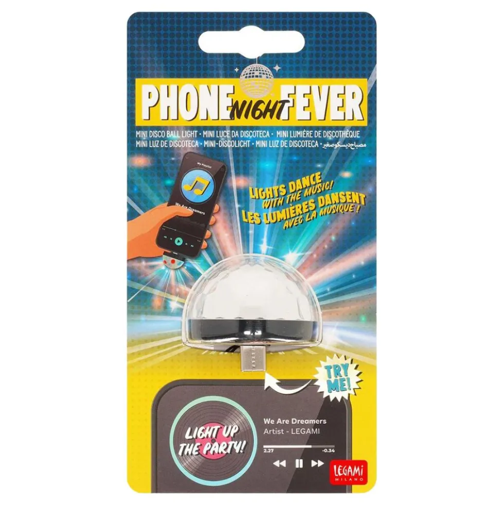Night Fever Mini - Discolamppu Puhelimeen