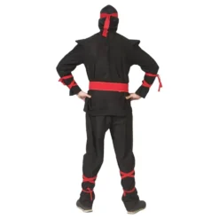Ninja Musta/Punainen Naamiaisasu