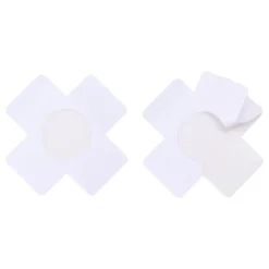 Nipple Covers Ristikuvio Valkoinen Glitter