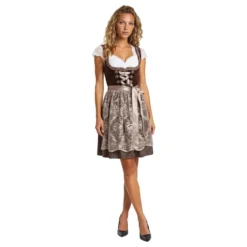 Oktoberfest Dirndl Jula Ruskea Deluxe Naamiaisasu