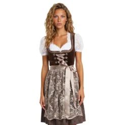 Oktoberfest Dirndl Jula Ruskea Deluxe Naamiaisasu