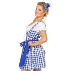 Oktoberfest Dirndl Sininen Naamiaisasu