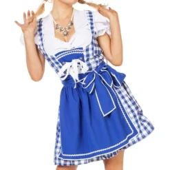 Oktoberfest Dirndl Sininen Naamiaisasu